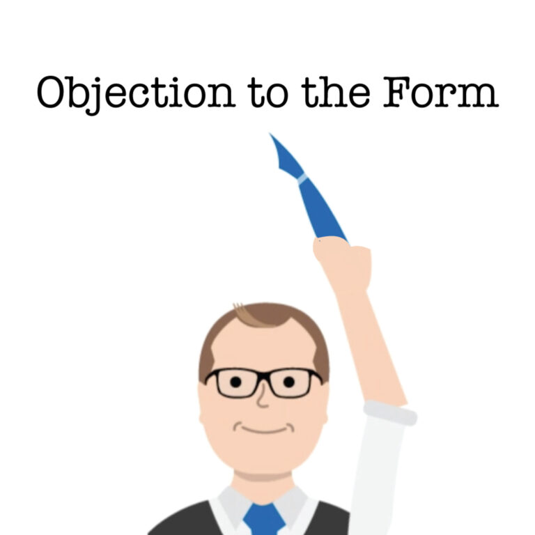 Objection to the Form